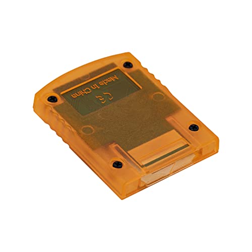 Tolesum Memory Card 1024Mb(16344 Blocks) 8 Data Areas For Gamecube And Wii Console, Orange 1024Mb #TOP2