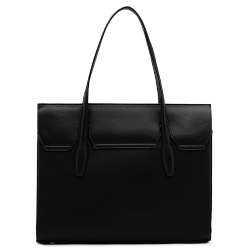 Image of Miraggio Clea 14 Inch Laptop Tote Bag For Women Office Use | Office Tote Bag With Padded Laptop Sleeve And Zipper Closure | Stylish Totes