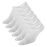Copper Infused No Show Socks for Men and Women Non-slip Moisture Wicking Low Cut Socks (6 Pairs, Size5-8)