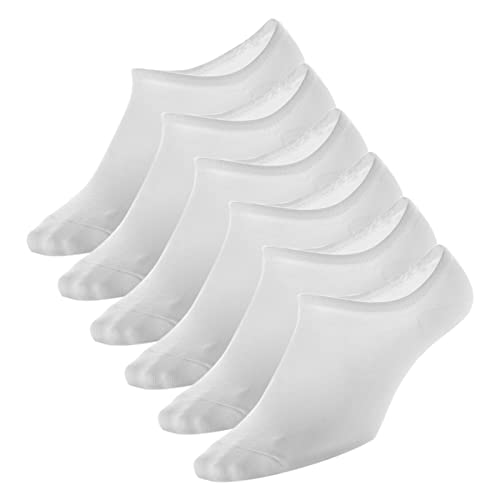 Copper Infused No Show Socks for Men and Women Non-slip Moisture Wicking Low Cut Socks (6 Pairs, Size5-8)