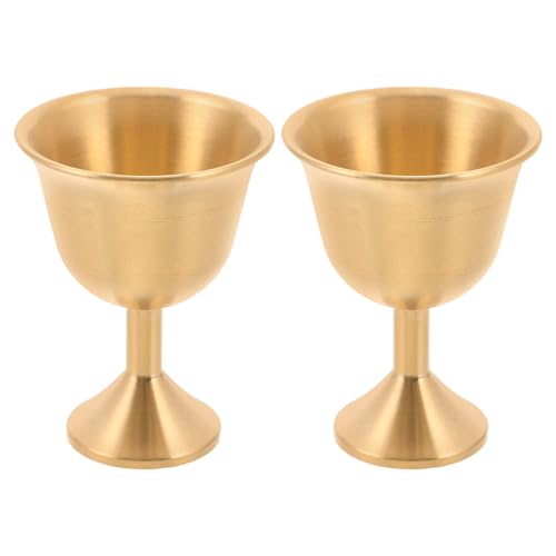Copa retro medieval PRETYZOOM con acabado de latón para banquetes góticos 2