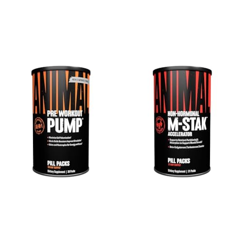 Animal Pump Preworkout and M-Stak Stack
