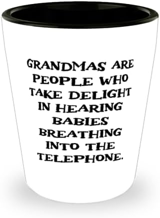 Beautiful Grandma Gifts, Grandmas Are People Who Take Delight In, Grandma Shot Glass From Granddaughter, Ceramic Cup For Grandma, Inexpensive grandma gifts, Budget friendly grandma gifts, Cheap image 2