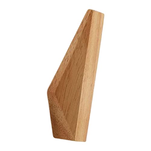 iBaste Percheros de Madera montados en la Pared - Ganchos Minimalistas angulares montados en la Pared - Ganchos para Abrigos Estilo japonés Gancho para Bata de Servicio Pesado Ganchos rústicos Cover