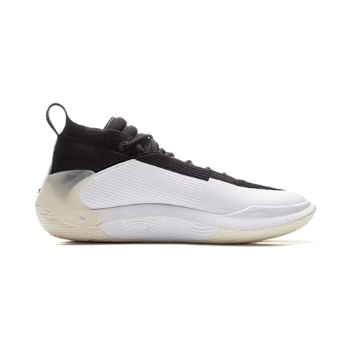 Image of LI-NING Way of Wade 11 Men Basketball Shoes Stable Support High Rebound Basketball Professional Match Shoes White Black US 7.5