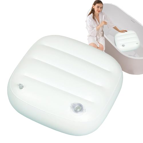Cojín Inflable para Bañera De Hidromasaje, Asientos Elevadores para Bañera De Hidromasaje Inflable, Suave Y Cómodo Cojín De Asiento Inflable,Multifuncional para Todos Los Spas Y Baño