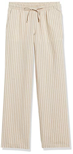 Image of Amazon Essentials Women's Linen Blend Drawstring Relaxed Fit Wide Leg Pants (Available in Plus Size)