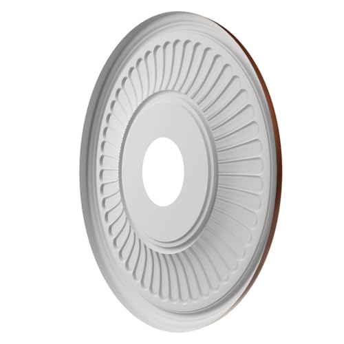 Image of 16 inchOD x 3 1 /2 inchID x 1 inchP Berkshire Thermoformed PVC Ceiling Medallion (Fits Canopies up to 7 inch), Bright Coat Dark Bronze