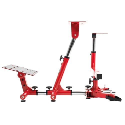 Image of Arozzi Velocita Universal Racing Simulator Cockpit Compatible with Most Racing Sim Gear and Gaming Chairs Collapsible Telescopic and Portable - Red