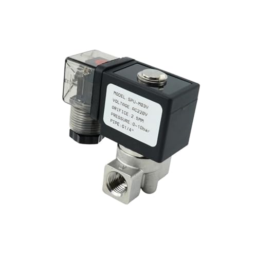 Électrovanne normalement fermée en acier inoxydable DN8 220V AC - 2