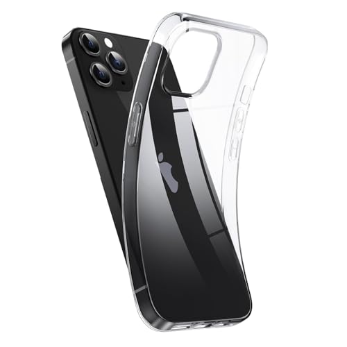 ANEWSIR Funda transparente para iPhone 12 Pro Max, no amarillea, antigolpes, antiarañazos, transparente para iPhone 12 Pro Max Case 6,7 pulgadas.