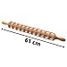 Eppicotispai Beechwood Ravioli Rolling Pin, 40 Raviolis, 23.6-Inch