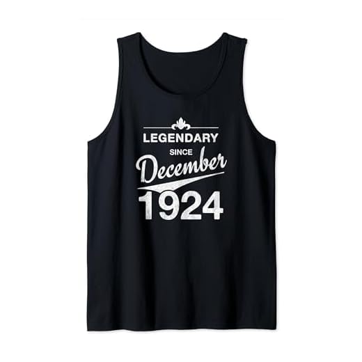 100 cumpleaños Nacido en Diciembre de 1924 Vintage 100 años Camiseta sin Mangas