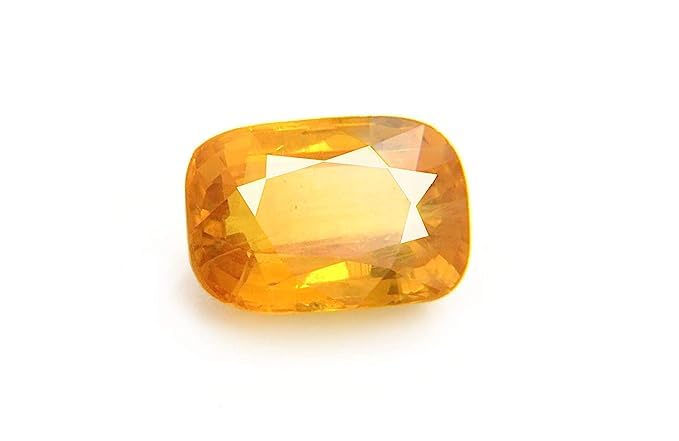 Saphir jaune de naissance Pukhraj naturel de Ceylan pour bijou idéal