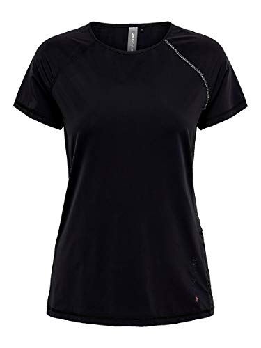Only Play Onpperformance Run SS tee Camiseta, Negro, M para Mujer