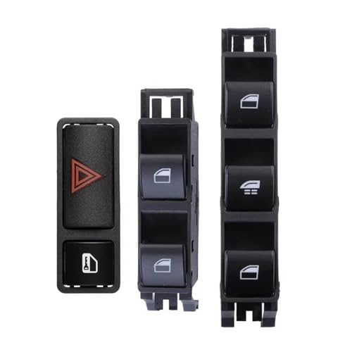 Bouton de commutation vitre électrique pour BMW Série 3 E46 - Kit complet 3 pièces