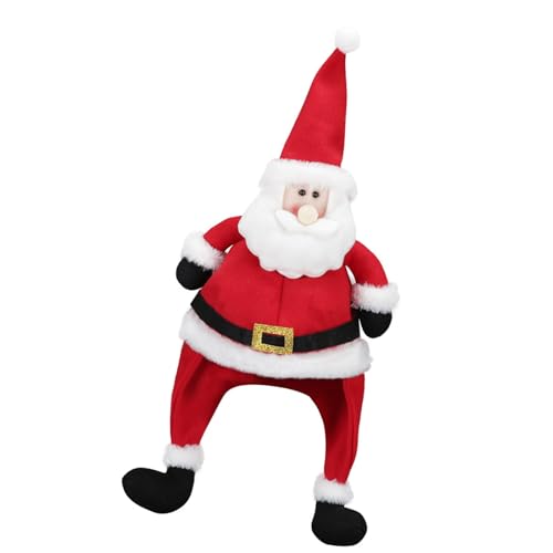 Chapeau de Père Noël en polyester doux pour fête de fin d'année