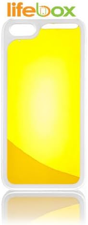 Lifebox Glow Iphone 5 & 5s Case - Glow in the Dark Lava fluorescent Water Rubber Case - 1 Pack - Retail Packaging (Yellow)