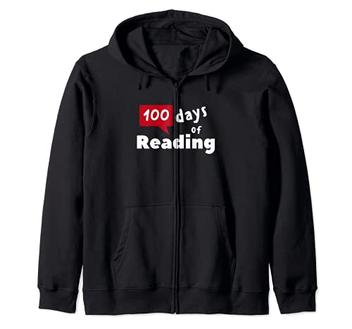 100 Days of Reading School Teacher Librarian Elementary Sudadera con Capucha