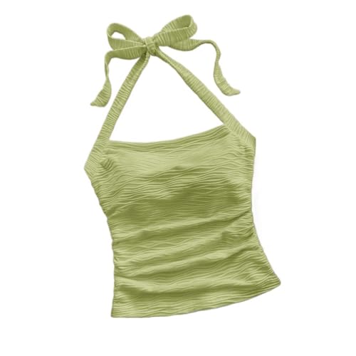 YELLOOP Cute Camisole Boho Spaghetti Strap Tops Y2k Halter Tops for Women Beach Vacation Summer 2025 Boho Tops for Women