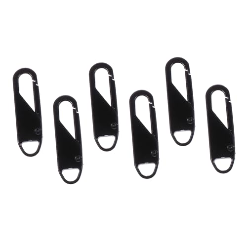 DOITOOL 6Pcs Zipper Pull Tabs Detachable Zipper Head Repair Pullers Replacement for Clothing Luggage and Backpacks Quick and Easy Installation