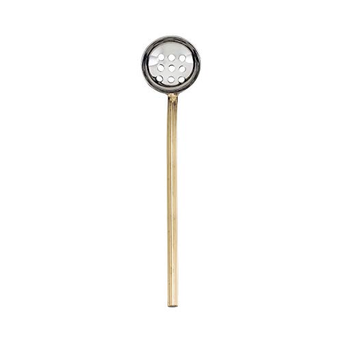 Abbott Collection 36-Gear Olive Spoon with Rib Handle, 7 inches L, Goldplated