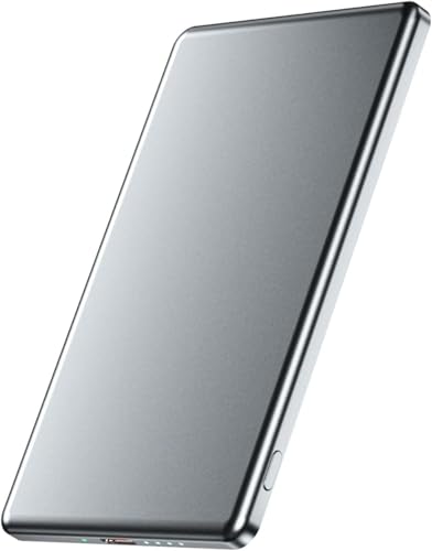 Amazon | ワイヤレス充電器 超薄型 小型 8000mAh モバイルバッテリー