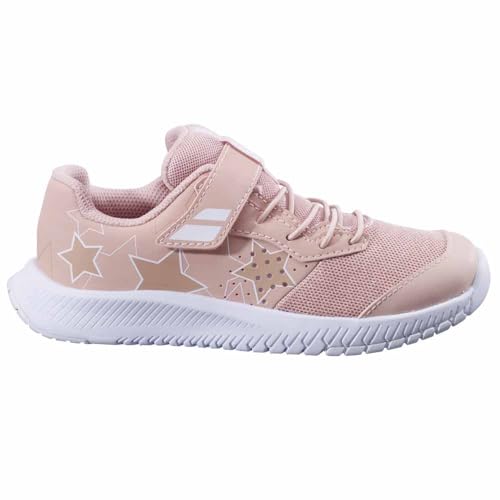 Calzado de tenis Babolat Pulsion Kid All Court rosa junior para niños y niñas