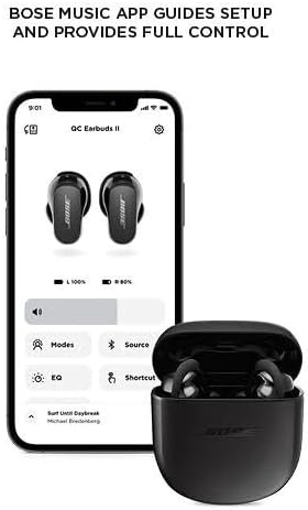 Bose Quietcomfort 883974-0010 Słuchawki Douszne, Czarny, Do 24 h Pracy