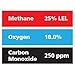 Gasco Multi-Gas 382: 25% LEL Methane, 12% Oxygen, 250 Carbon Monoxide, Balance Nitrogen