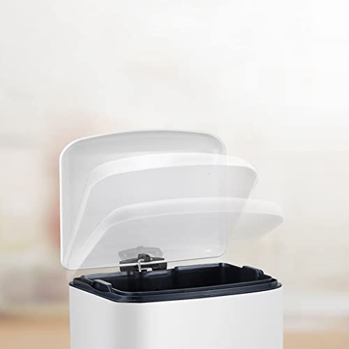 Caneca de basura a pedal silenciosa 12L miniatura 5