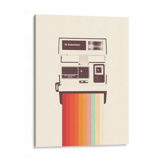 Canvas Lab Instant Camera Rainbow Print