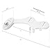 LUXE Bidet NEO 110 - Single Nozzle, Non-Electric Bidet Attachment for Toilet Seat, Adjustable Water Pressure, Rear Wash (White)