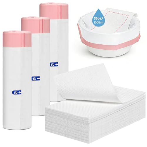 Newthinking Commode Liners with Absorbent Pad Disposable Commode Liners