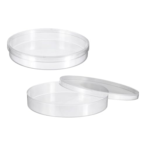PATIKIL 蓋付きプラスチックペトリ皿120mm/4.72インチ、2個ペトリ皿 組織培養皿 ラボ科学実験用、クリア(20mm/0.79インチ) PATIKIL 蓋付きプラスチックペトリ皿120mm/4.72インチ、2個ペトリ皿 組織培養皿 ラボ科学実験用、クリア(20mm/0.79インチ)