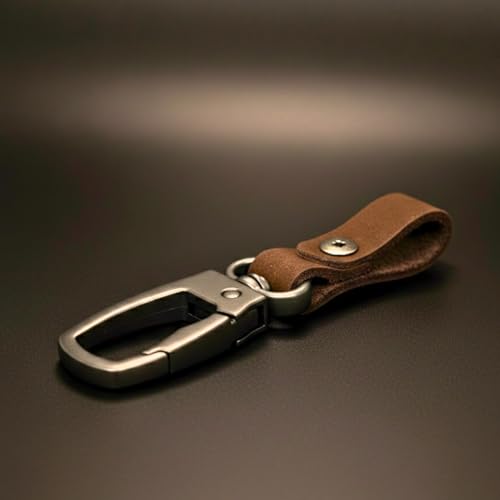 Image of THE MEN THING - Stylish Multicolor Stainless Steel Keychain for Men & Boys (FORGECLIP DARK BROWN)