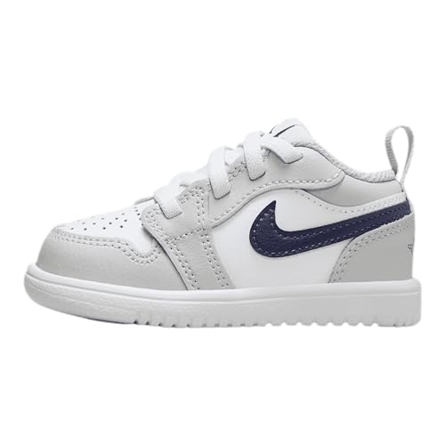 Jordan 1 Low Alt Baby/Toddler Shoes (DR9747-146, White/Neutral Grey/Gum Medium Brown/Midnight Navy)