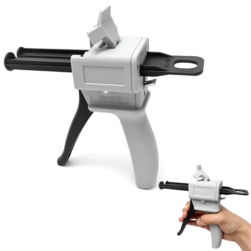 Pistolet à colle époxy de 50 ml mélangé avec de la colle, distributeur de colle 1:1/1:2, pistolet à colle époxy 2K, pistolet à calfeutrer, distributeur pour cartouche