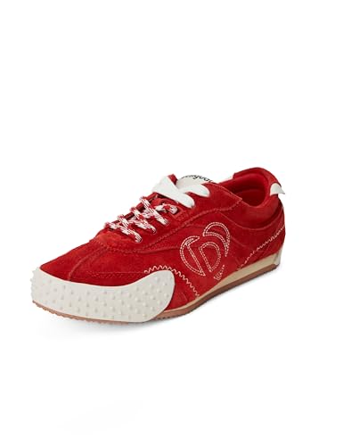 Shoes_Retro_ Suede Sneaker, 39, 3092 Red