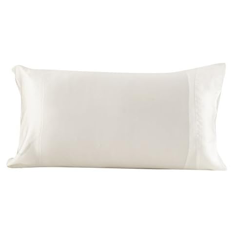LilySilk 100% Mulberry Silk Pillowcase, Ivory Cover