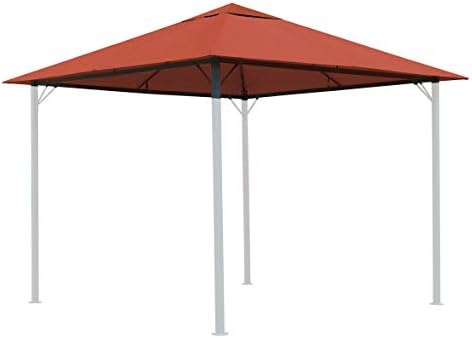 QUICK STAR Replacement Roof for Garden Gazebo 3x3m Orange-Red