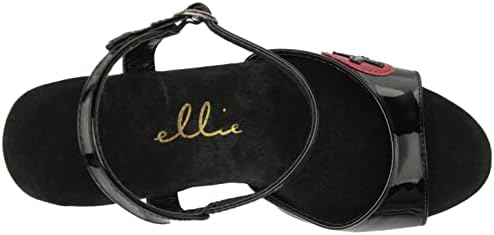 Ellie Shoes Women's 711-NURSE Heeled Sandal, Black, 9 | Image 4