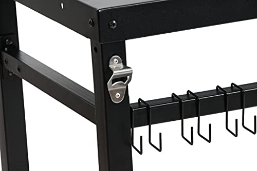 BBQ-Toro Grillwagen, 85 x 50 x 81 cm, metalen grilltafel met groot werkoppervlak, bijzettafel voor outdoor BBC… - Image 5