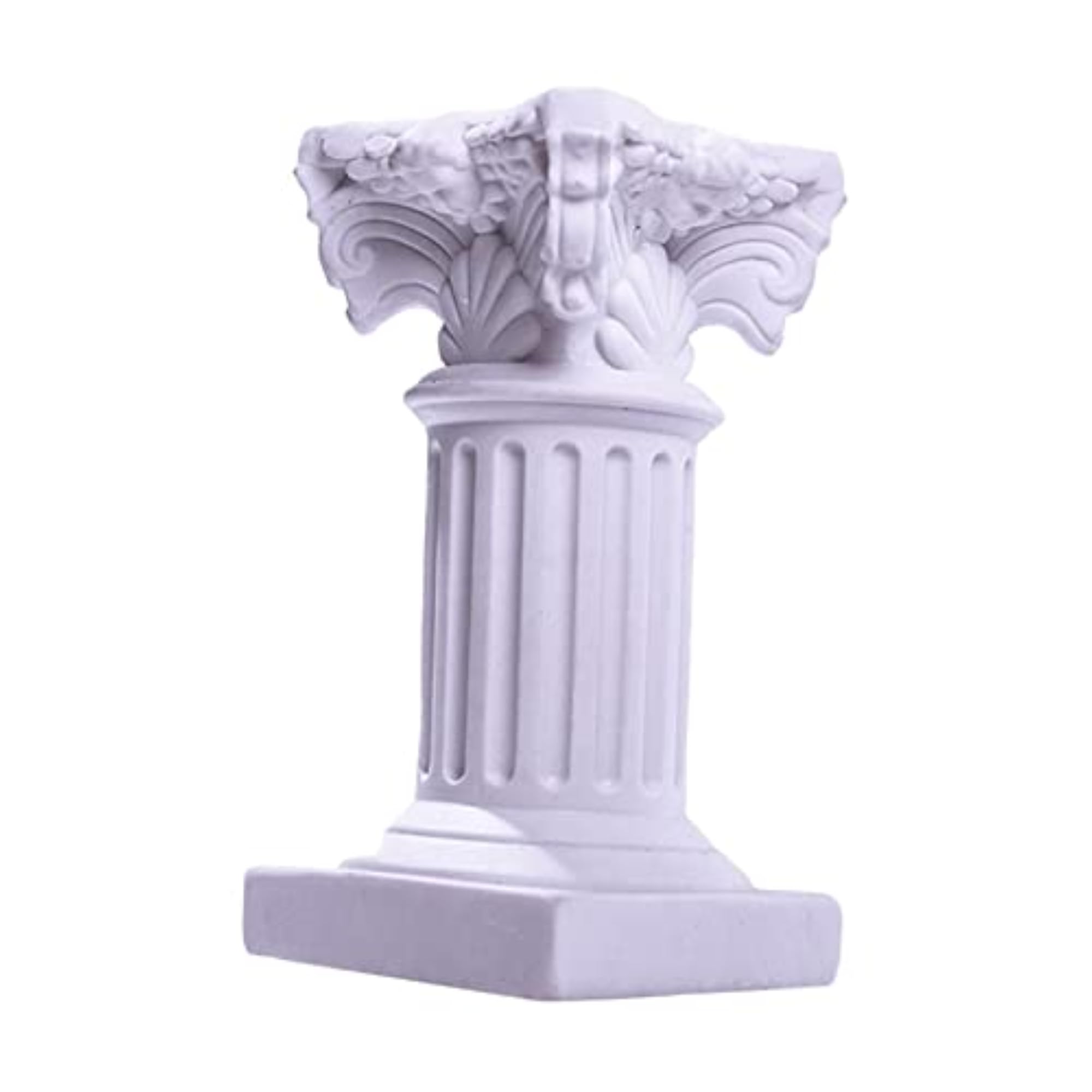 3X Miniature Roman Pillar Pedestal Stand Statue
