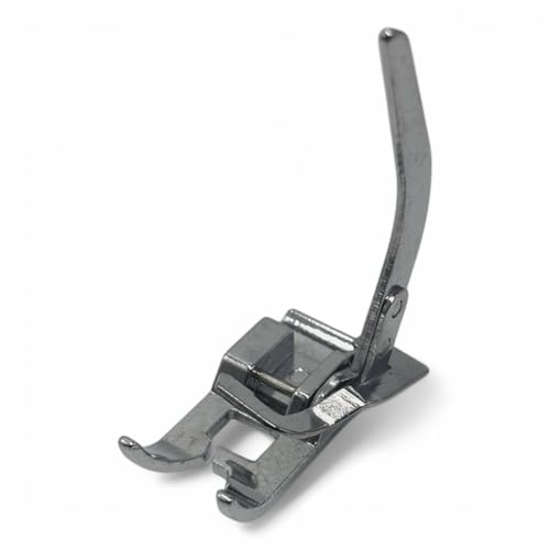 Image of ZENITH Kint Pressure Foot Snap on Type for Automatic Electric Low Shank Sewing Machines Suitable for Usha Janome Brother Singer etc Steel Finish (Kint Foot)