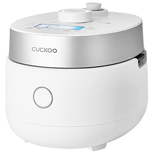 Cuckoo Crp-Mhtr0309F | 3-Cup (Uncooked) Twin Pressure Induction Heating Rice Cooker | 11 Menu Options: High/Non-Pressure & More, Made In Korea | White, 3 Cups #TOP1