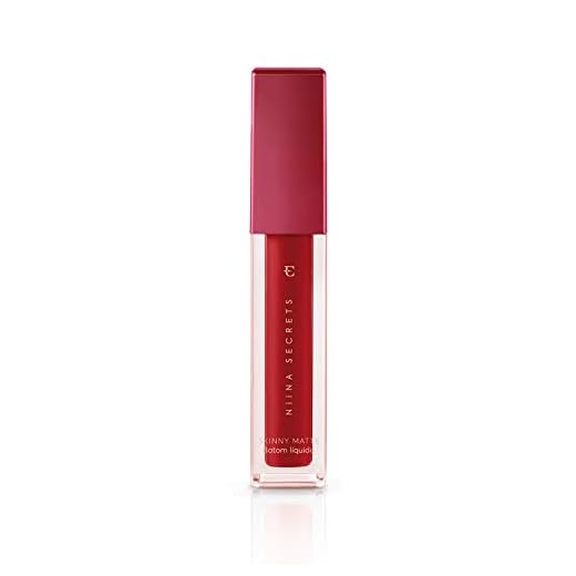 NIINA SECRETS BATOM LÍQUIDO SKINNY MATTE VERMELHO HIBISCO 4ML