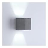 Matériau et taille : une petite applique murale d'intérieur carrée a un effet de réfraction durable et bon. Longueur : 7 cm ; Largeur : 7 cm ; Hauteur : 10CM.