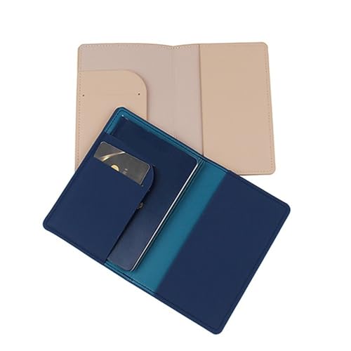 Lot de 2 étuis à passeports pour couples en cuir synthétique - Cadeau de voyage compact - Organisé pour couple - Pour lune de miel, D, Pointer, Beauté de masse – vue 6