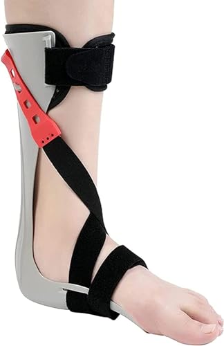 Orthèse de chute de pied réglable ELzEy stabilisateur de cheville pour nuit pied droit taille S